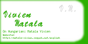 vivien matala business card